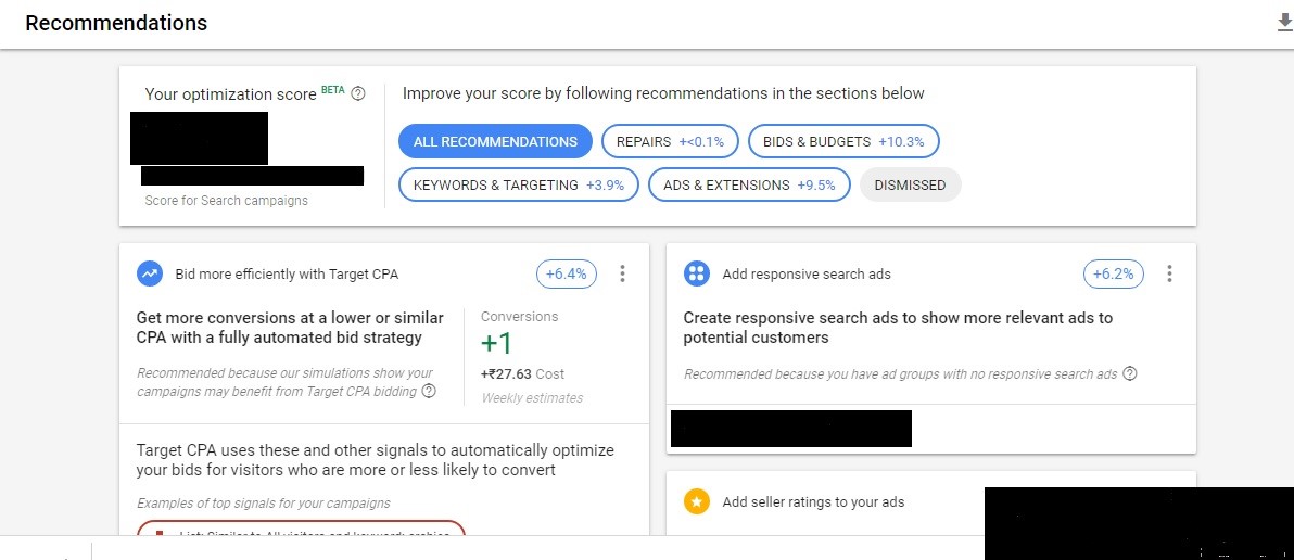 adwords-recommendations